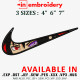 Swoosh x Sasuke v2 Embroidery Design 3 Sizes