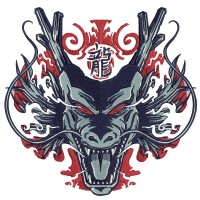 SHENRON Dragon Embroidery Design 4 Sizes