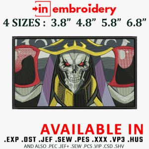 Ainz Ooal Gown Embroidery Design 4 Sizes