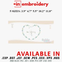Sleeping Boy Red Embroidery Design 5 Sizes