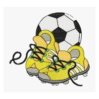 Soccer Cleat Embroidery Design