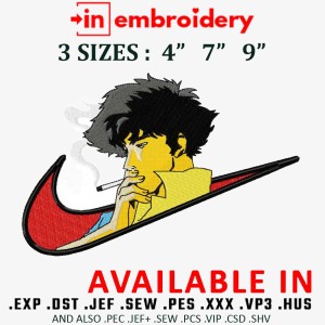 Swoosh x Spike Embroidery Design 3 Sizes
