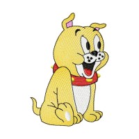 Spike the Bulldog Embroidery Design 4 Sizes Free Download
