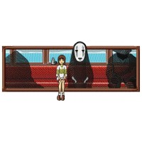 Spirited Away Embroidery Design 3 Sizes