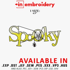 Spooky Spider Web Halloween Embroidery Design Spooky Spider Web Halloween Embroidery Design