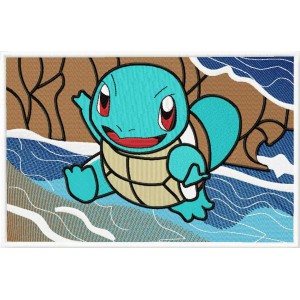 Squirtle Embroidery Design 6 Sizes