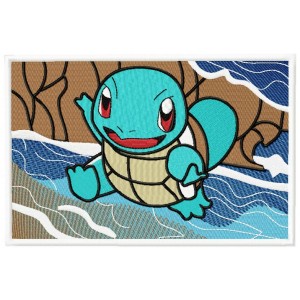 Squirtle Pokemon Embroidery Design 6 Sizes