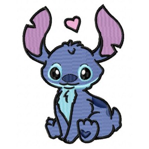 Stich Boy Embroidery Design 5 Sizes