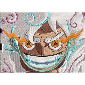 Luffy Super Embroidery Design 4 Sizes