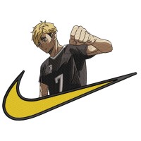 Swoosh x ATSUMU MIYA Voley Embroidery Design 4 Sizes