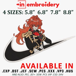 Swoosh x Diluc Embroidery Design 4 Sizes