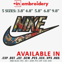 Swooch one piece Embroidery Design 5 Sizes