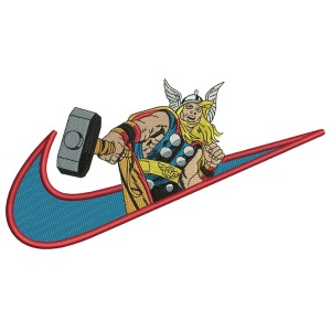 Swoosh x Thor Embroidery Design 4 Sizes