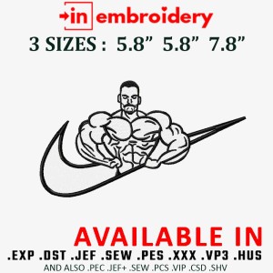 CHRIS BUMSTEAD Embroidery Design 4 Sizes