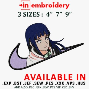 Swoosh x Hinata Embroidery Design 3 Sizes