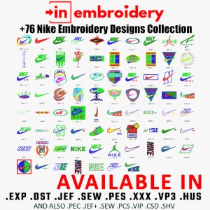 +76 Nike Embroidery Designs Collection