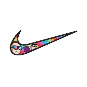 Swoosh x Rick and Morty Embroidery Design 3 Sizes