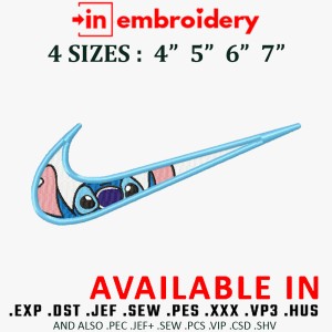 Swoosh x Stitch Embroidery Design 4 Sizes