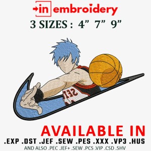 Swoosh x Kuroko Embroidery Design 3 Sizes