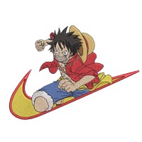 Swoosh x Luffy Embroidery Design 4 Sizes