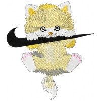 Swoosh x Cat Embroidery Design 3 Sizes