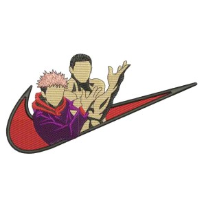 Swoosh x Sukuna Itadori and Todo Embroidery Design 4 Sizes