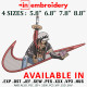 Swoosh x Trafalgar D. Water Law Embroidery Design 4 Sizes