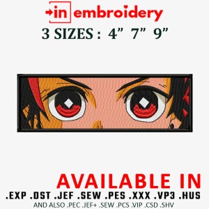 Tanjiro Eyes Embroidery Design 2 Sizes