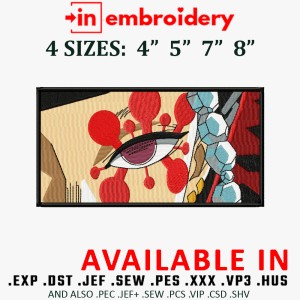 Tengen Uzui Eye Embroidery Design 4 Sizes