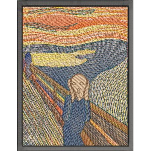 Edvard Munch - The Scream Embroidery Design 2 Sizes