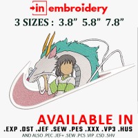 Swoosh x Chihiro Embroidery Design 3 Sizes