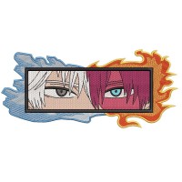Todoroki Eyes Embroidery Design 4 Sizes