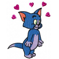 Tom and Mouse love Embroidery Design