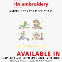 Toy Story Embroidery Designs Part 2 6 Sizes