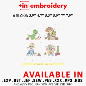 Toy Story Embroidery Designs Part 2 6 Sizes Toy Story Embroidery Designs Part 2 6 Sizes