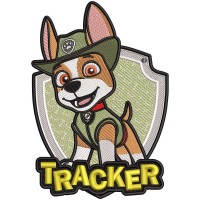 Tracker from Paw Patrol Embroidery Designs 2 Sizes