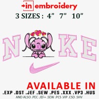 Pink Rate Lover Embroidery Design 3 Sizes