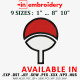 UCHIHA SYMBOLE Lolipop Embroidery Design 9 Sizes