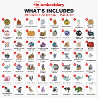 Ultimate Halloween Embroidery Designs Bundle – 166 Designs, All Formats