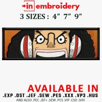 Usopp Eyes Embroidery Design 3 Sizes