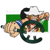 Usopp Hunter Embroidery Design 5 Sizes