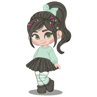 Vanellope Embroidery Design 6 Sizes Free Download