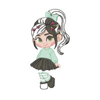 Vanellope Embroidery Design 6 Sizes Free Download