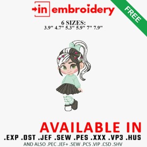 Vanellope Embroidery Design 6 Sizes Free Download Vanellope Embroidery Design 6 Sizes Free Download