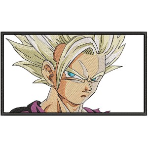 Gohan Super Saiyan Embroidery Design 3 Sizes