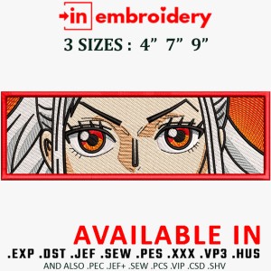 Yamato Eyes Embroidery Design 3 Sizes