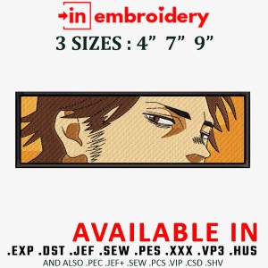 Captain Yami Eyes Embroidery Design 3 Sizes
