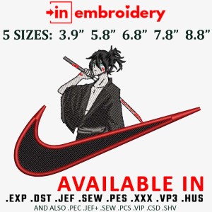 SWOOSH YATO NORAGAMI Embroidery Design 5 Sizes