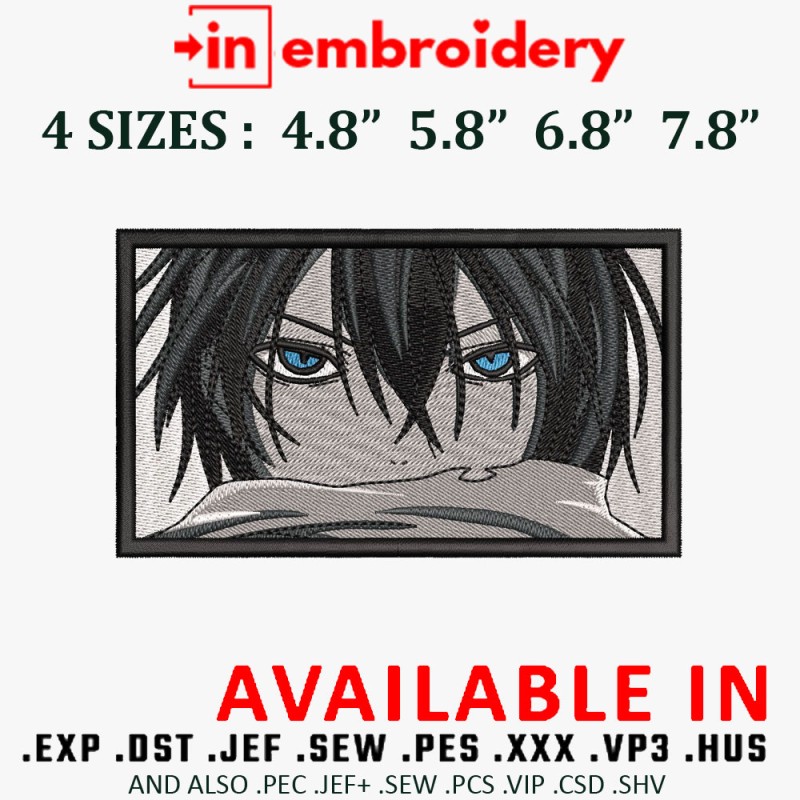 Yato Mikasa Ackerman Embroidery Design 4 Sizes