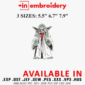Yoda Star Wars Rock Embroidery Design 3 Sizes Yoda Star Wars Rock Embroidery Design 3 Sizes